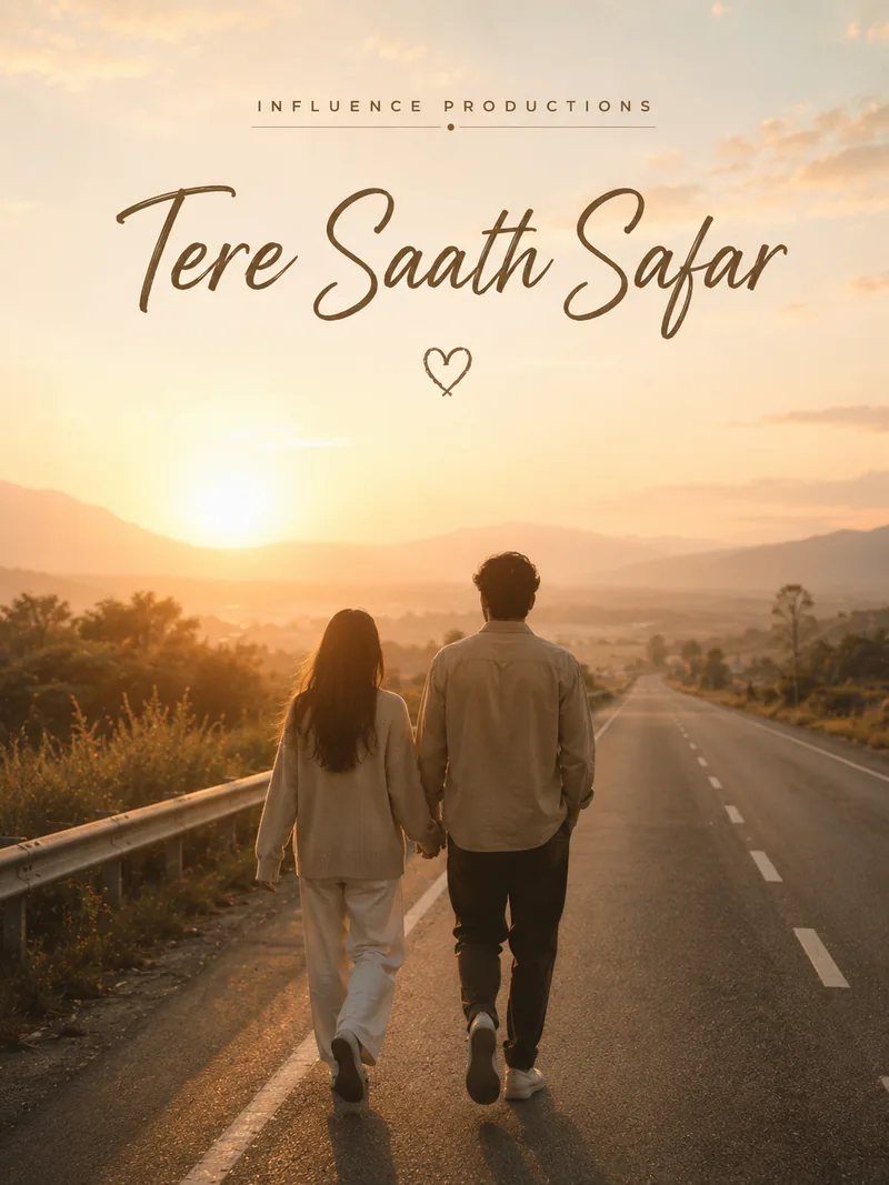 Tere Saath Safar — official poster artwork by Influence Productions